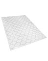 Obojstranný vonkajší koberec 160 x 230 cm sivá/biela AKSU_805115