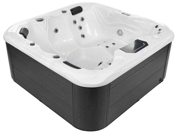 Square Hot Tub with LED White LASTARRIA_818674