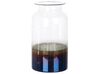 Vase gennemsigtigt glas flerfarvet 27 cm BHATURE_830419