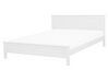 Łóżko drewniane 160 x 200 cm białe OLIVET_773812