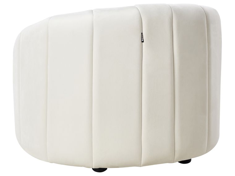 Velvet Living Room Set OffWhite MALUNG Beliani.es