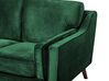 3 Seater Velvet Sofa Green LOKKA_704351