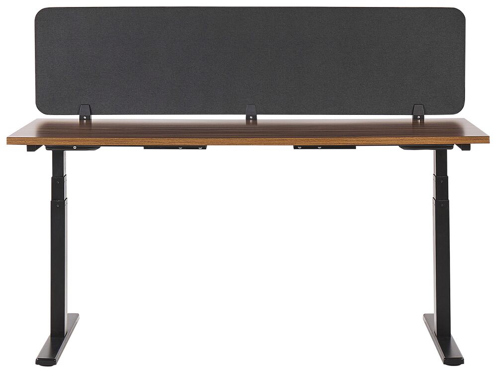 Pannello Divisorio Fonoassorbente Beliani 160x40cm - Grigio Scuro