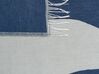 Coperta acrilico blu e bianco 130 x 170 cm HAPREK_834469