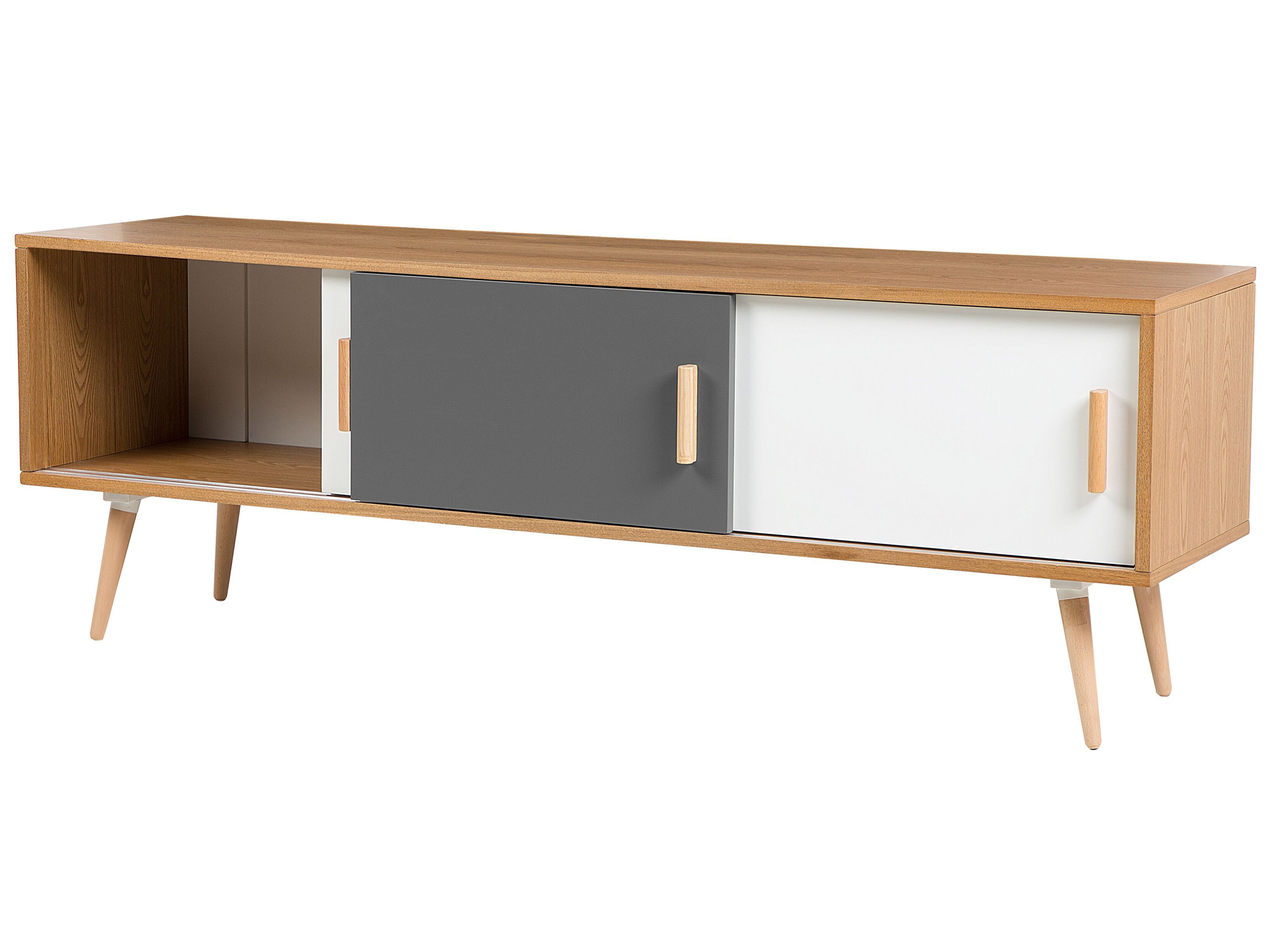 TV Stand Light Wood INDIANA Beliani.no