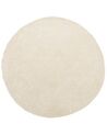 Tappeto shaggy beige chiaro tondo ⌀ 140 cm DEMRE_738071