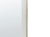 Drewniane lustro ścienne 56 x 130 cm złamana biel BRIANT_899762