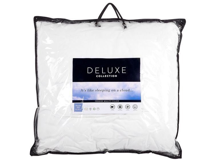 Set of 2 Polyester Bed Low Profile Pillows 50 x 60 cm DIRAN ex