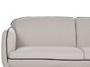 Canapé 3 places avec ottoman en tissu gris clair TONSBERG_896884
