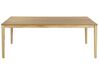 Mesa de comedor de madera clara 200 x 100 cm ERMELO_897116