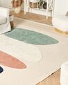 Teppich Baumwolle mehrfarbig 300 x 400 cm geometrisches Muster Kurzflor ZEYNAK_866846