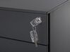 3 Drawer Metal Storage Cabinet Black CAMI_811912