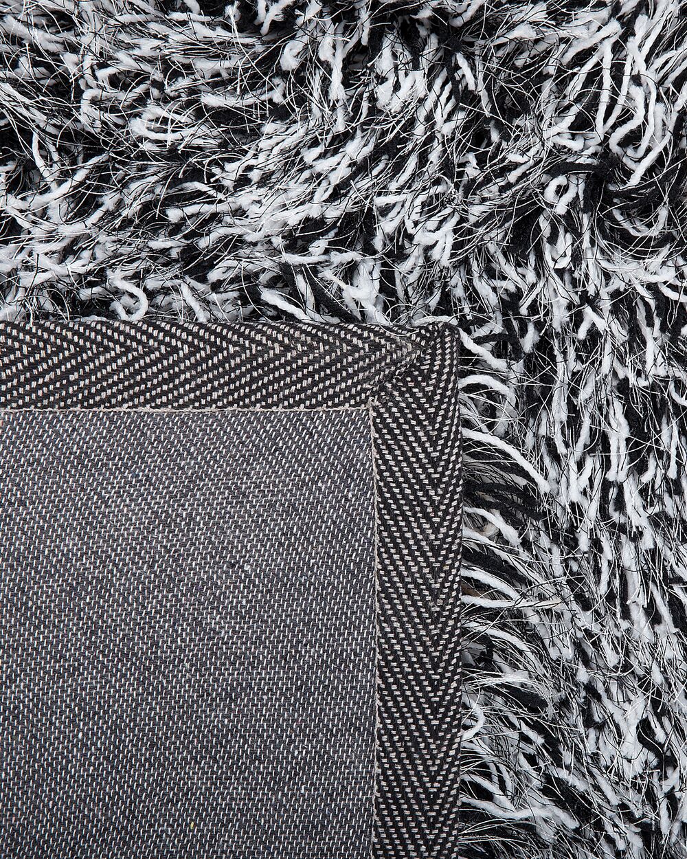 Shaggy Area Rug Salt and Pepper CIDE Various Sizes Beliani.co.uk