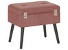 Manšestrová stolička s úložným prostorem růžová MALLARD_773584