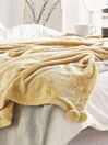 Mustársárga pamut ágytakaró 150 x 200 cm SAITLER_771237