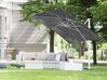 Parasol de jardin carré 250 x 250 cm gris foncé MONZA_699808