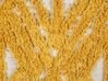 Lot de 2 coussins en coton à motif géométrique jaune touffeté 45 x 45 cm ALCEA_835170