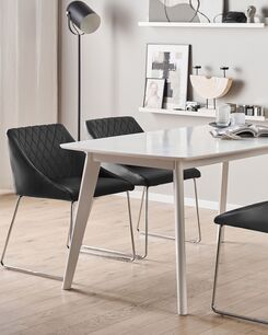 Tuoli keinonahka musta 2 kpl ARCATA