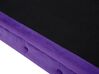 3 Seater Velvet Fabric Sofa Purple CHESTERFIELD_705652