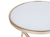 Side Table White with Gold MERIDIAN II_758992