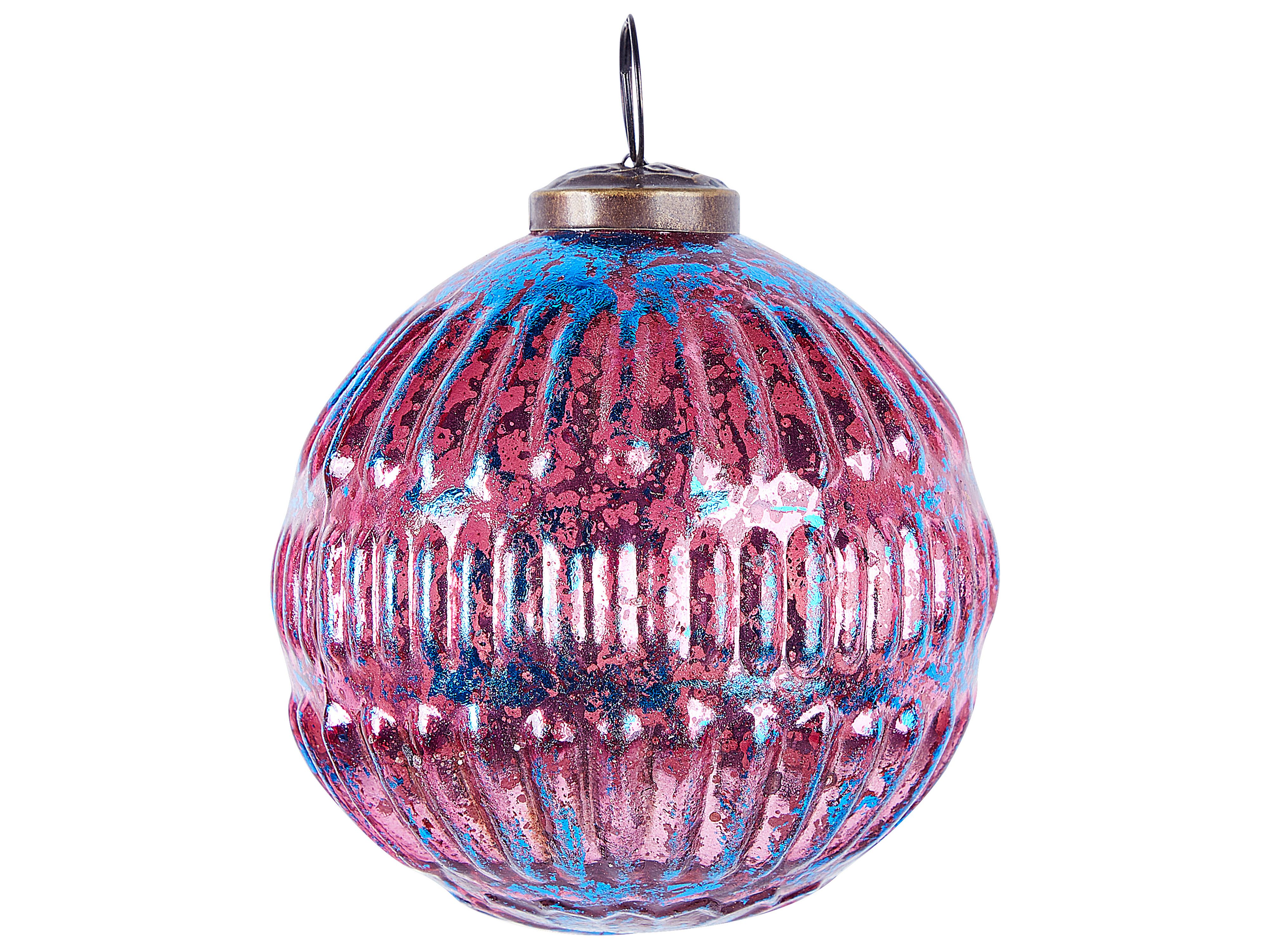 Julgranskulor 6 st rosa ASTRAL Beliani.se