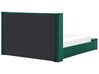 Velvet EU Super King Size Waterbed with Storage Bench Green NOYERS_914949