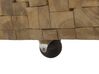 Mesa de centro de madera de teca clara/negro 110 x 69 cm GANDER_327264