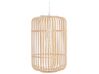 Lampe suspension cylindre en bambou clair AISNE_784954