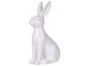 Figurine décorative lapin en céramique blanc 26 cm RUCA_798621