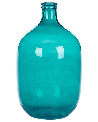 Vaso de vidro azul turquesa 48 cm SAMOSA