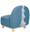 Cadeira para crianças na forma de dinossauro azul FABORG_886942