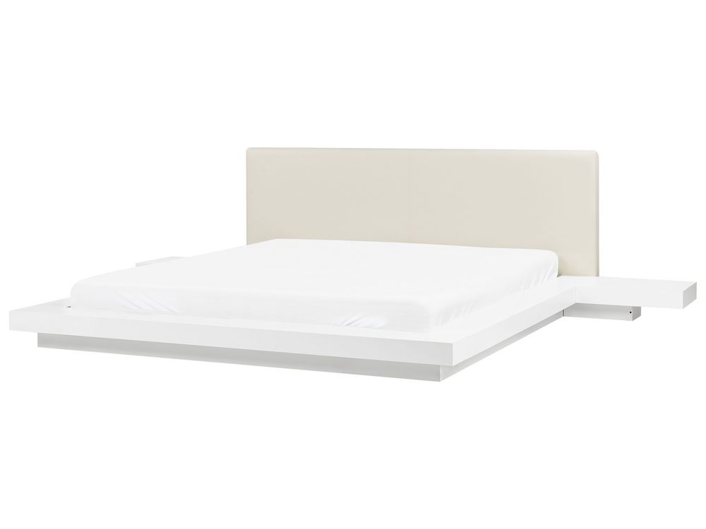 Bett weiss Lattenrost 180 x 200 cm ZEN Beliani.ch