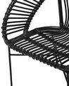 Krzesło rattanowe czarne SARITA_734874
