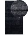 Kunstfellteppich Kaninchen schwarz 80 x 150 cm MIRPUR_858820