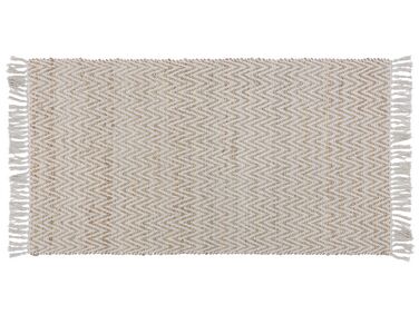 Jutový koberec 80 x 150 cm béžový AFRIN