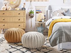 50 x 35 см жовтий пуф CONRAD II 50 x 35 см жовтий пуф CONRAD II