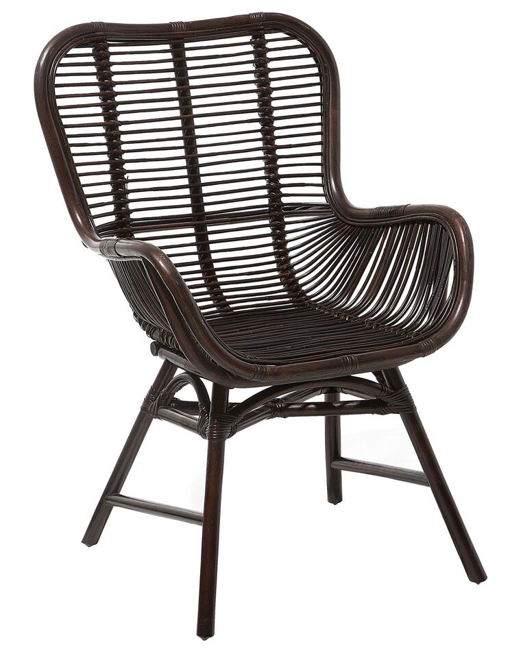 Krzesło rattanowe brązowe TOGO_703671
