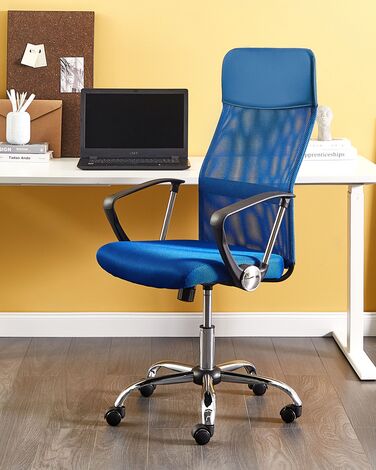 Swivel Office Chair Blue DESIGN