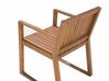 Zestaw ogrodowy akacjowy stół i 8 krzeseł jasne drewno SASSARI_821411