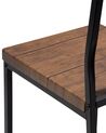 Zestaw 6 krzeseł do jadalni ciemne drewno LAREDO_692153