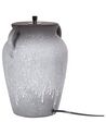 Lampa stołowa ceramiczna szara AGEFET_898017