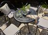 Table ronde de jardin en aluminium noir ⌀ 90 cm ANCONA_806912