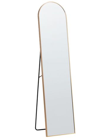 Stehspiegel Metall gold oval 36 x 150 cm BAGNOLET