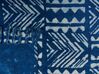 Manta decorativa em algodão azul marinho 130 x 180 cm SHIVPURI_829406
