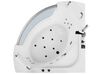 Whirlpool Badewanne weiss Eckmodell mit LED 187 x 136 cm MANGLE_802819