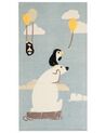Tapis enfant motif ours polaire en coton 80 x 150 cm multicolore BARUS_864174