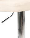 Set of 2 Faux Leather Swivel Bar Stools Beige VANCOUVER_869577