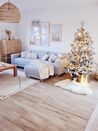 Künstlicher Weihnachtsbaum schneebedeckt 120 cm weiß BASSIE_814173