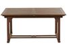 Záhradný rozkladací stôl z akáciového dreva 160/220 x 90 cm tmavé drevo AMANTEA_871602