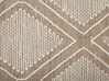 Teppich Baumwolle beige / weiß 80 x 150 cm Kurzflor KACEM_831139